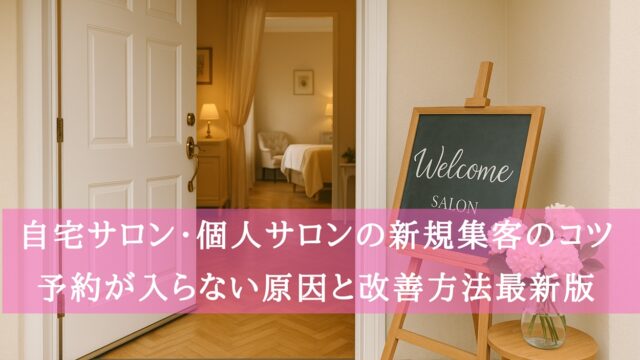 自宅サロン・個人サロンの新規集客のコツ