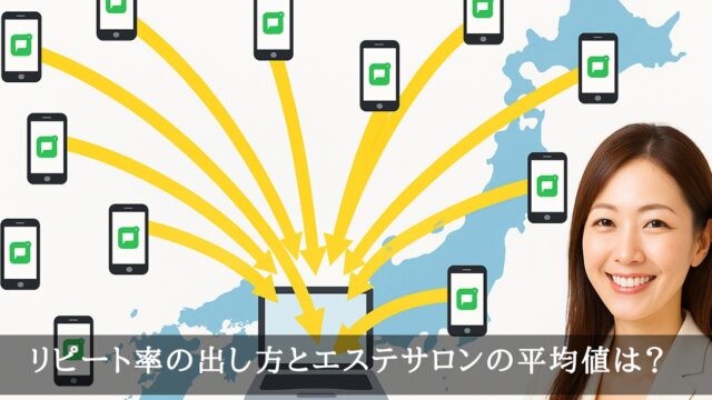 リピート率の出し方とエステサロンの平均値は？リピート率アップの施策