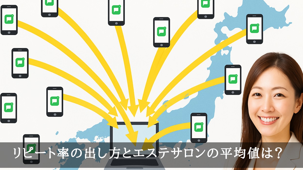 リピート率の出し方とエステサロンの平均値は？リピート率アップの施策