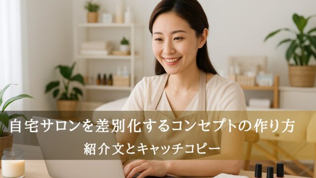 自宅サロンを差別化するコンセプト