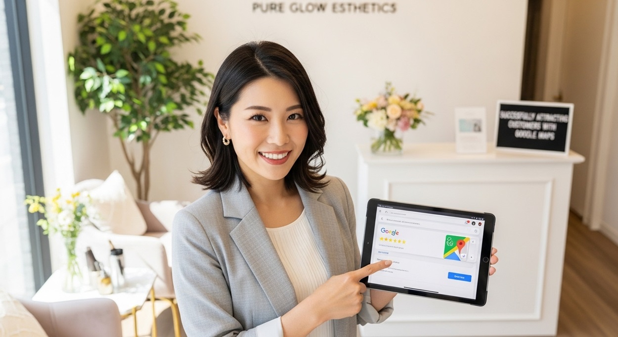 Googleマップでの集客に成功したサロンオーナー