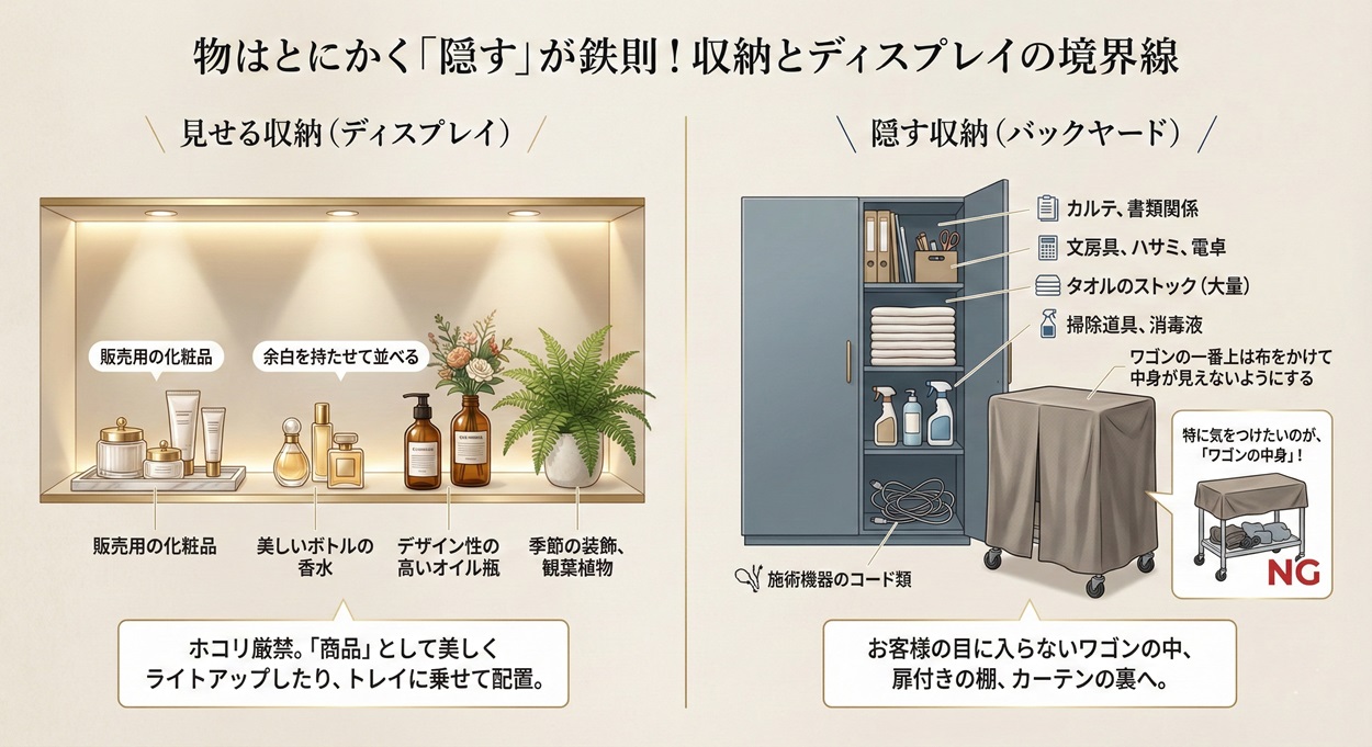 物はとにかく「隠す」が鉄則