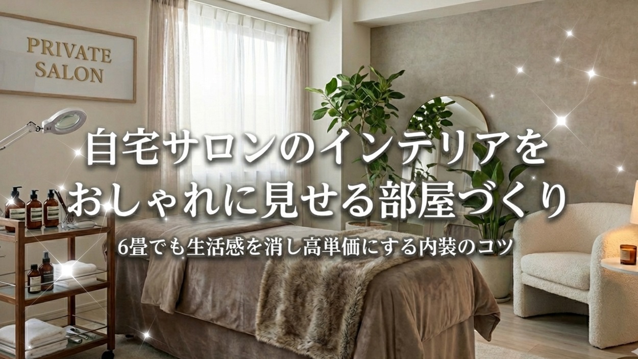 自宅サロンのインテリアをおしゃれに見せる部屋づくり